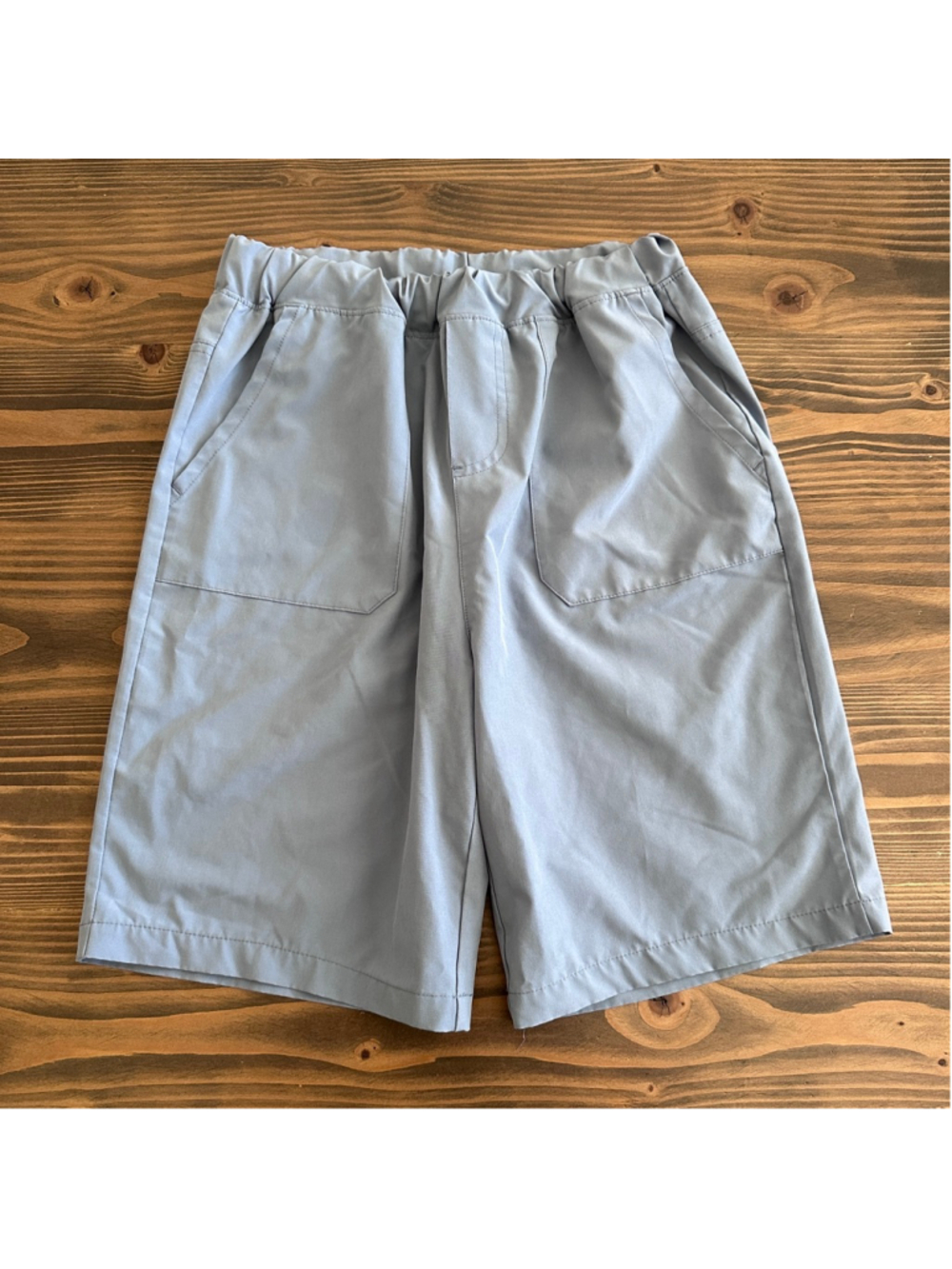 Ben Sherman Boys Shorts L 14 Blue Flat Front Casual Stretch